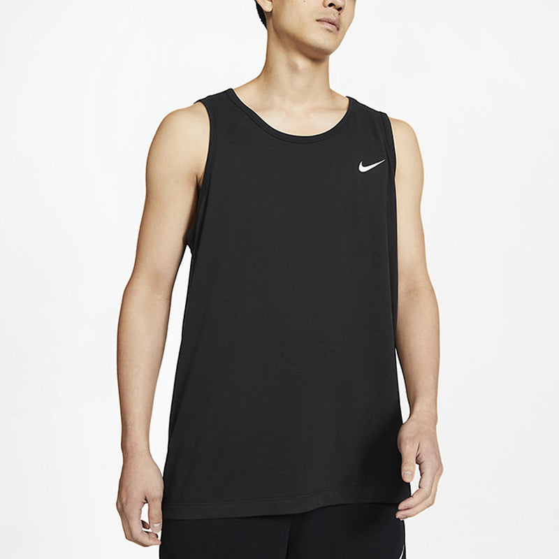 Men's Nike Dri-fit Training Breathable Casual Sports Quick Dry Black Vest AR6070-010