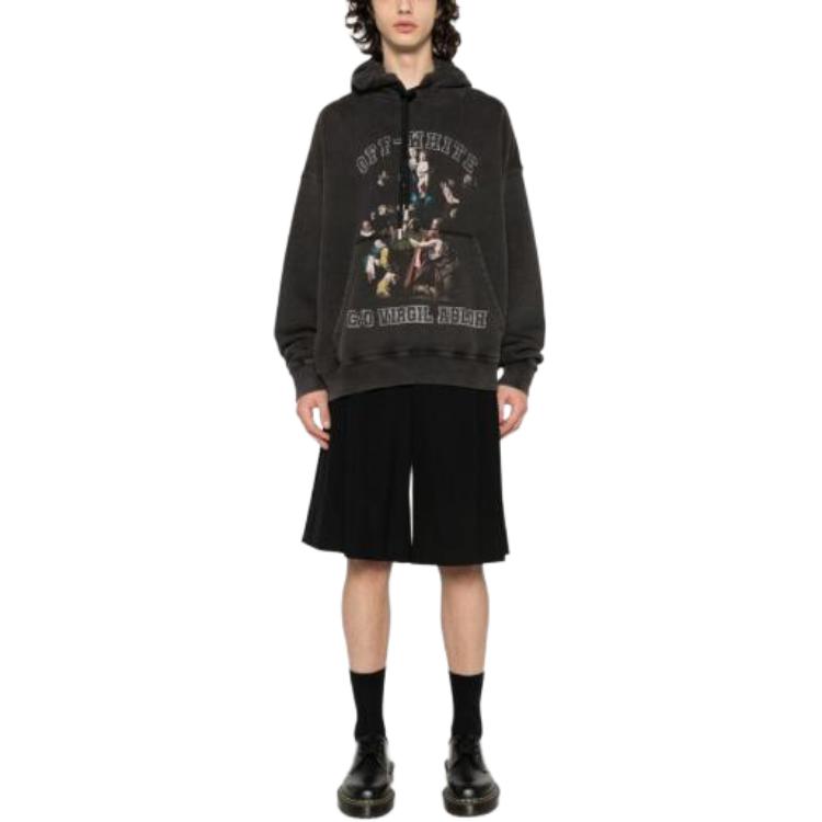 Off-White Mary Skate Hoodie 'Black' OMBB085S24FLE0091001