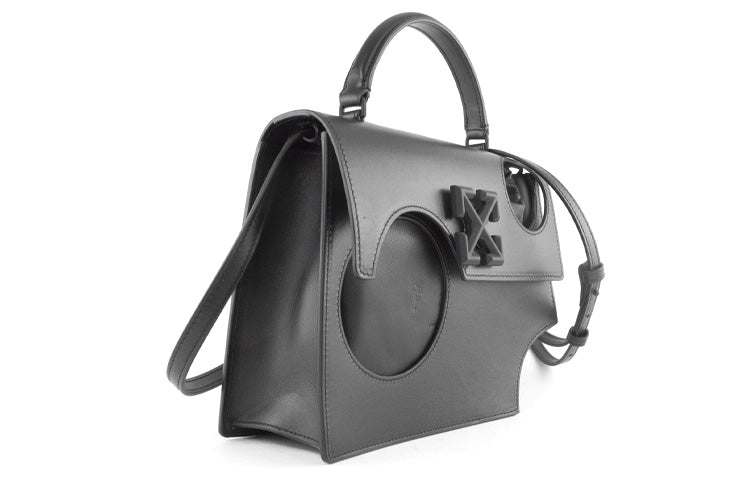 (WMNS) Off-White Leather Series Jitney 2.8 Single-Shoulder Bag Black OWNA113F20LEA0011000