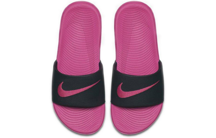 (GS) Nike Kawa Slide 'Black Vivid Pink' 819353-001