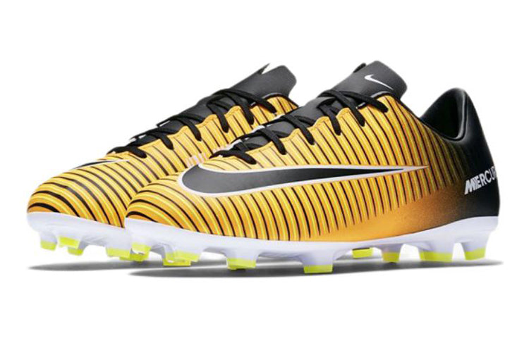 (GS) Nike Mercurial Victory VI FG 'Black Yellow White' 831945-801