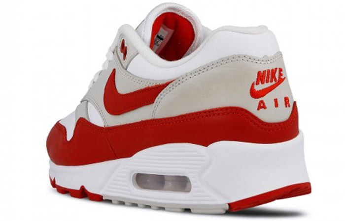 (WMNS) Nike Air Max 90/1 'White University Red' AQ1273-100