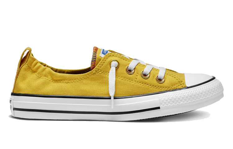(WMNS) Converse Chuck Taylor All Star Shoreline Slip Low Top Canvas Yellow White 565442F
