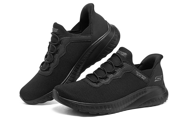(WMNS) Skechers Slip-ins Bobs Sport Squad Chaos 'Black' 117500-BBK