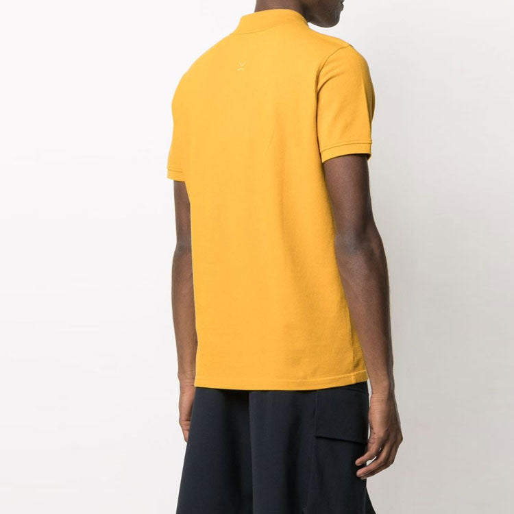 KENZO Small Tiger Head Embroidery Polo Male Yellow FA65PO0014PU-41