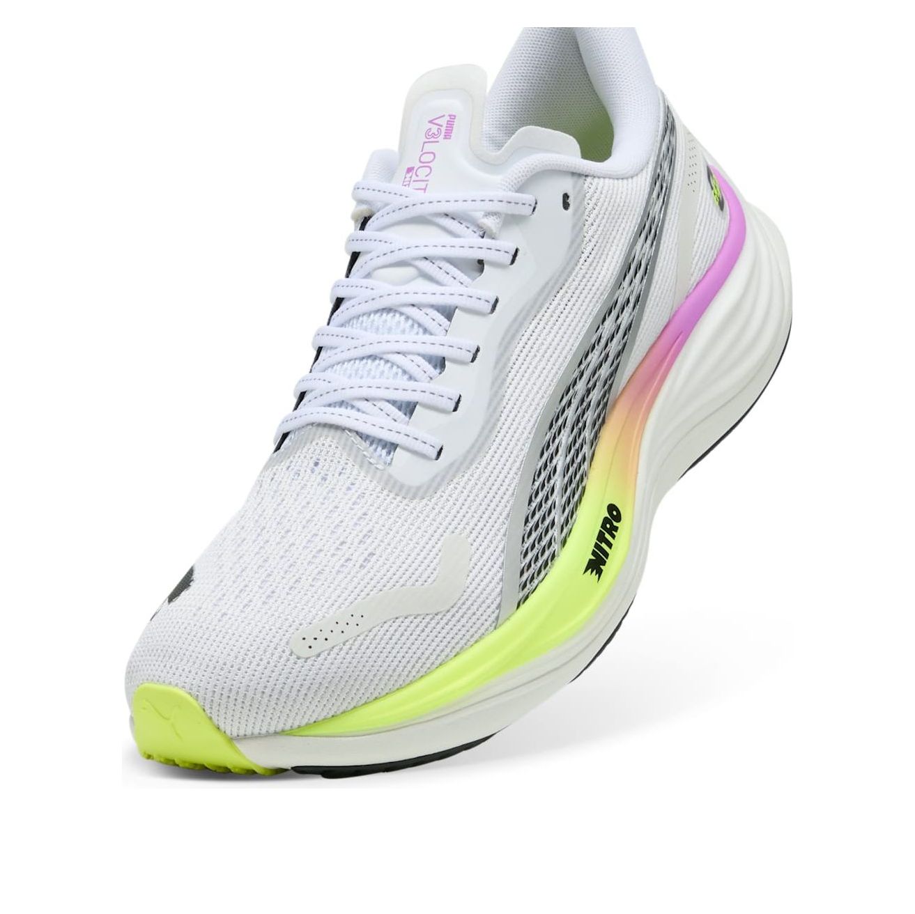PUMA Velocity Nitro 3 Ekiden Glow 'White Pure Magenta Yellow' 311902-01