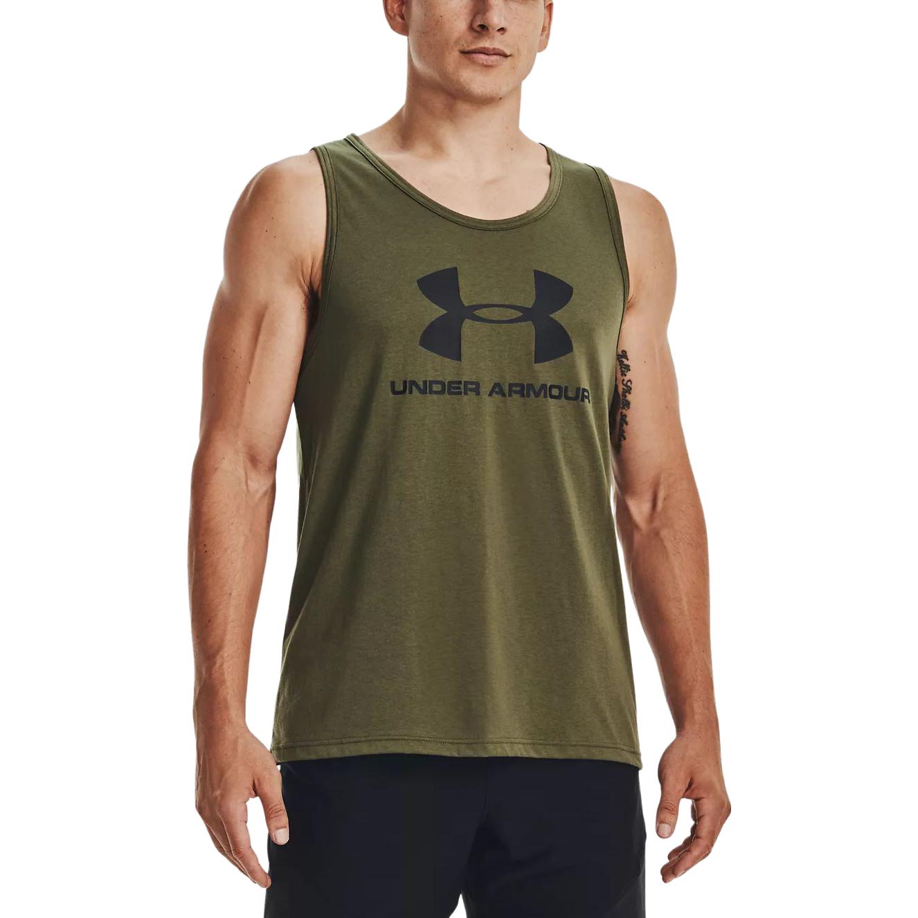 Under Armour Sportstyle Logo Tank 'Olive Green' 1329589-390