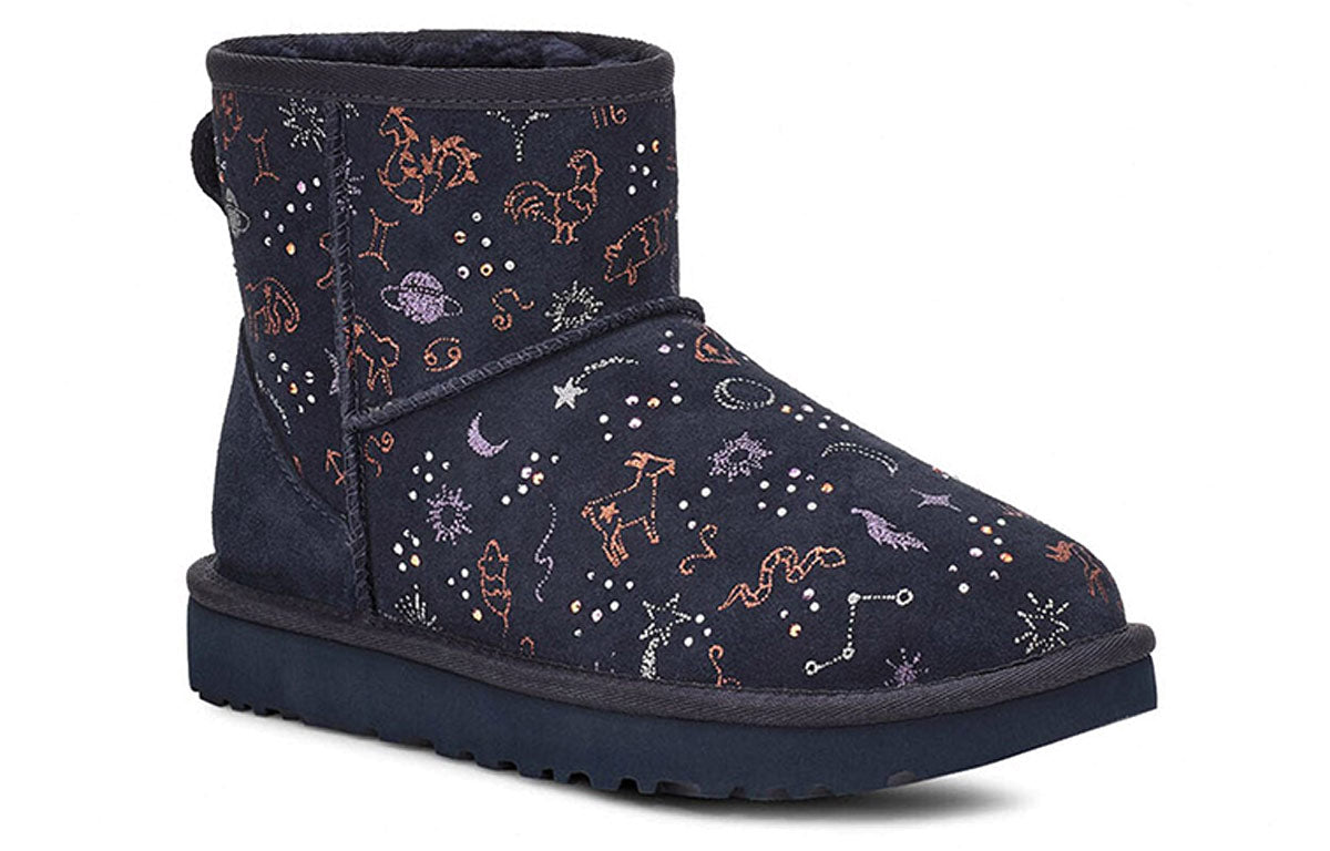 (WMNS) UGG Classic Zodiac Mini Fleece Lined Navy Blue 1112516-SNGH