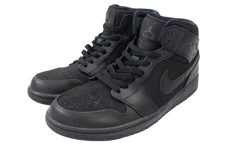 Air Jordan 1 Mid 'Triple Black' 554724-011