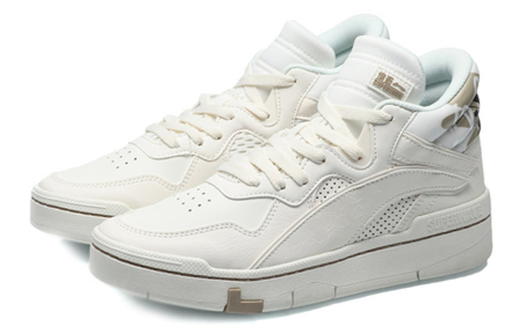 (WMNS) Li-Ning Superwave Canvas Hi 'White' AGCQ204-1