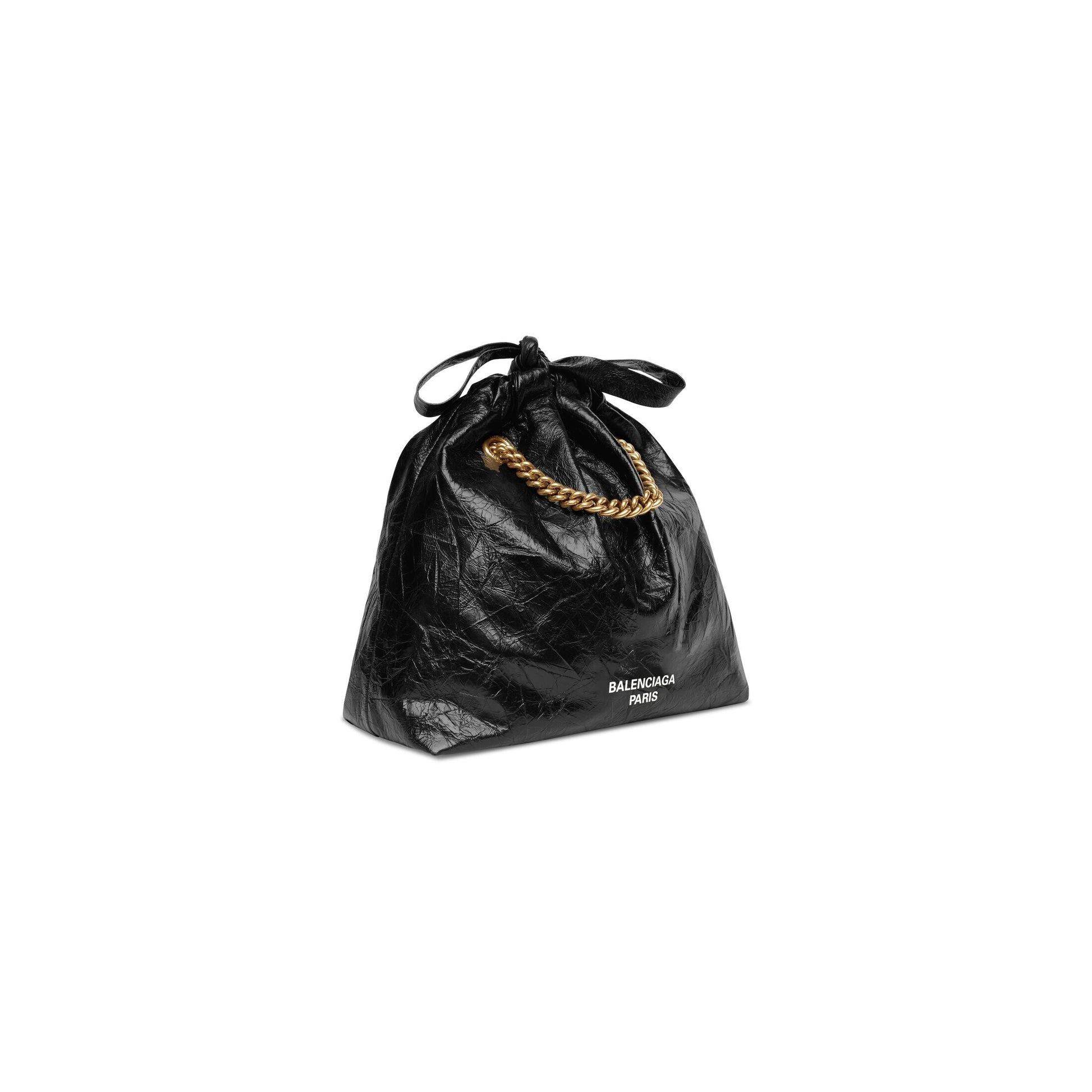 (WMNS) Balenciaga Crush Small Tote Bag 'Black' 742942210IT1000