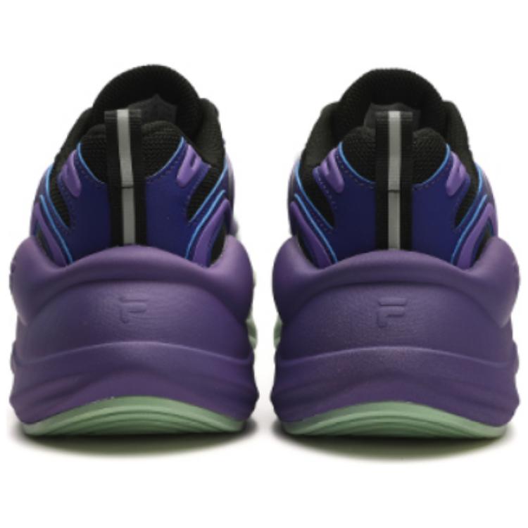 (WMNS) FILA FUSION Fashion Daddy Shoes 'Green Purple Black' T12W341115FFD
