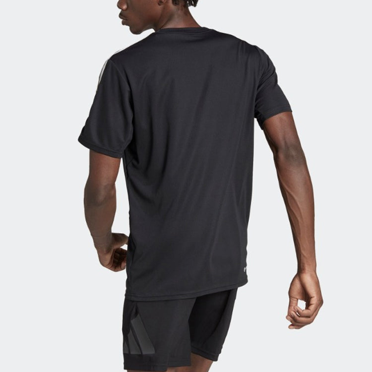 adidas Essentials 3-Stripes Training T-Shirt Asia Sizing 'Black' IB8150