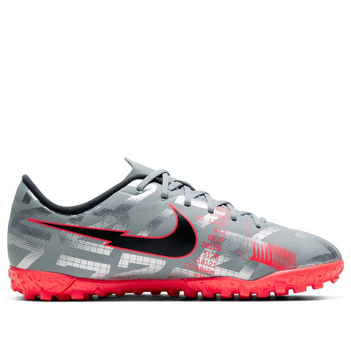 (GS) Nike JR Mercurial Vapor 13 Academy TF 'Gray Red' AT8145-906