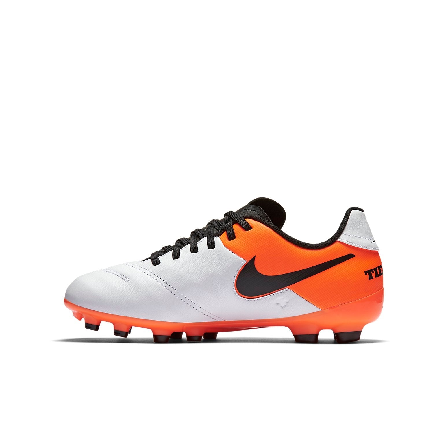 (GS) Nike Tiempo Legend VI FG 'White Orange Black' 819186-108
