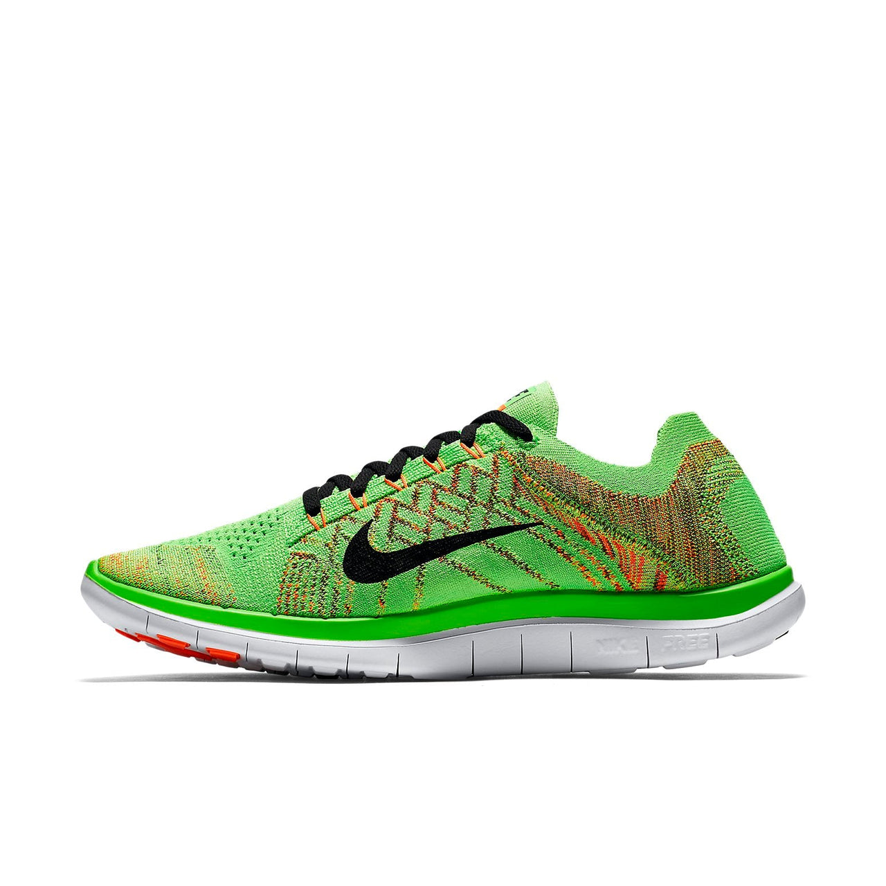Nike Free 4.0 Flyknit 'Green Black White' 717075-303