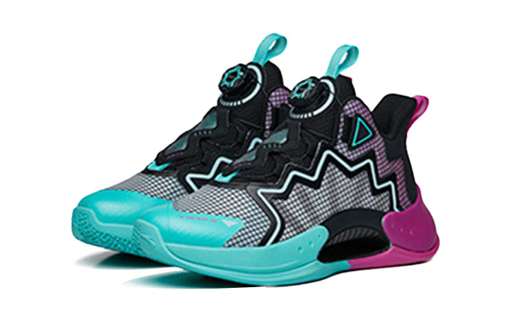 (GS) ANTA Basketball Shoes 'Black Blue Purple' 312231111-3