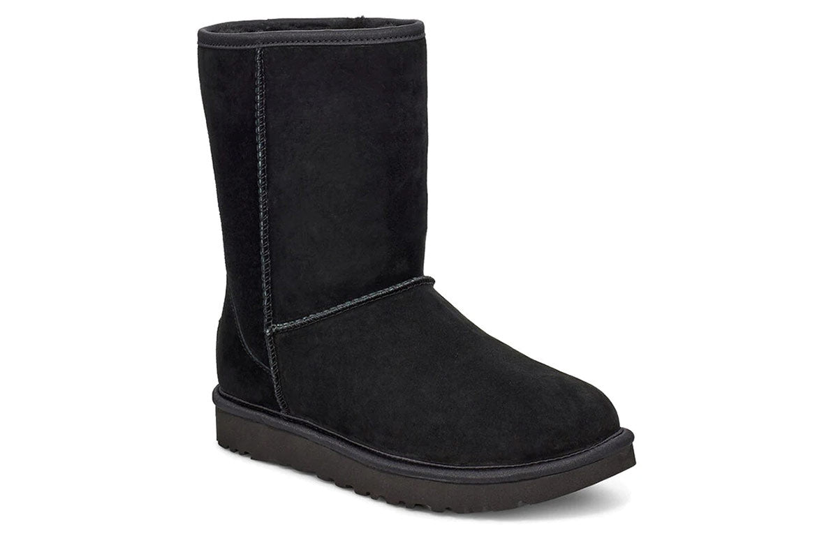 (WMNS) UGG Classic Short Crystal Snow Boots Black 1111791-BLK