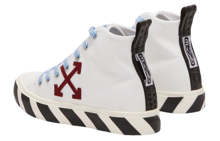 Off-White Vulcanized Mid-Top 'White Burgundy Blue Black' OMIA119F22FAB0010125