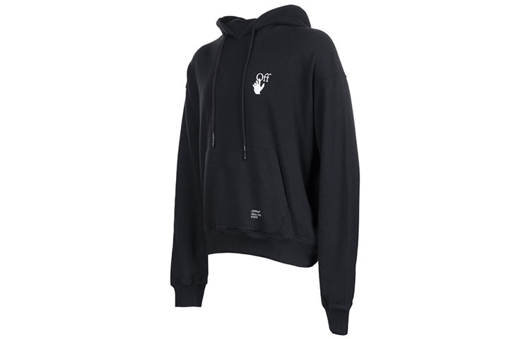 Off-White Caravaggio Arrow Over Hoodie 'Black/White' OMBB037F21FLE0101001