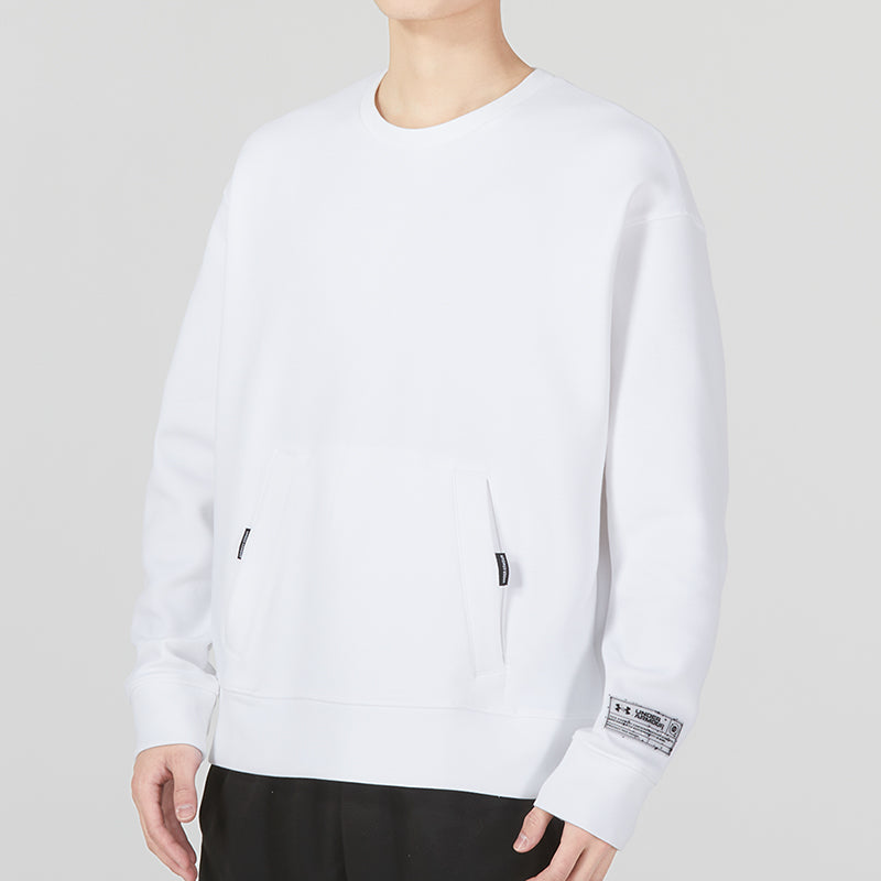 Under Armour Summit Fleece Knit Crew 'White' 1377172-100