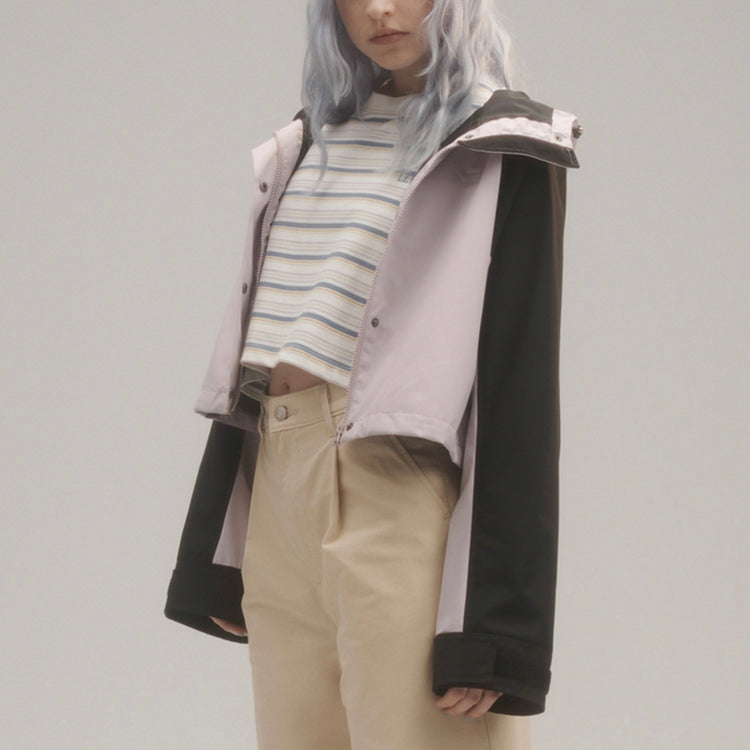 Levis Colorblock hooded Short Jacket Purple 23452-0000