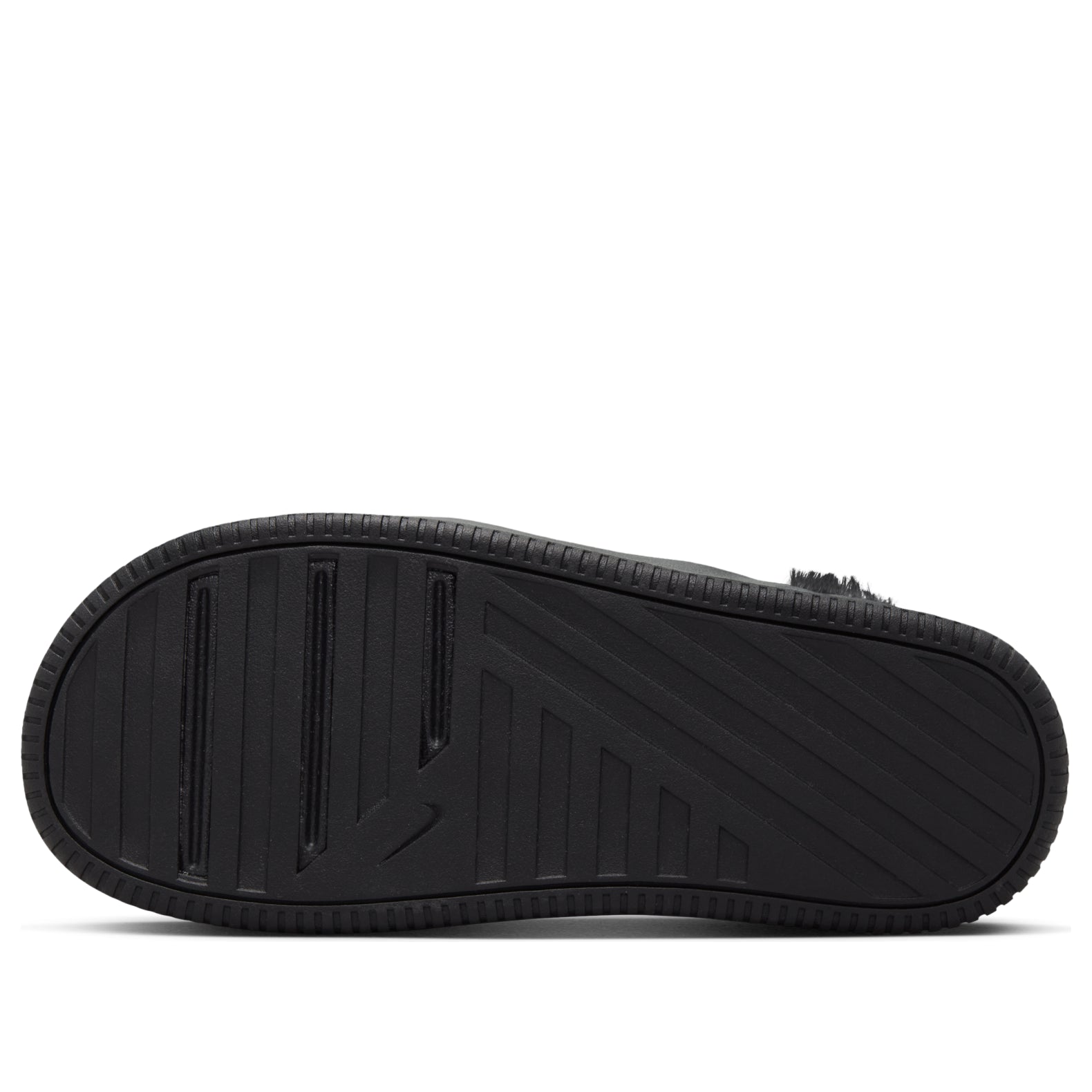 (WMNS) Nike Calm Elevation Fur Slides 'Black' HV8560-001