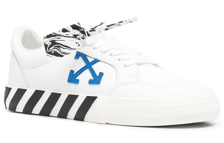 Off-White Vulcanzied Casual Shoes White/Blue OMIA085S21LEA0010145