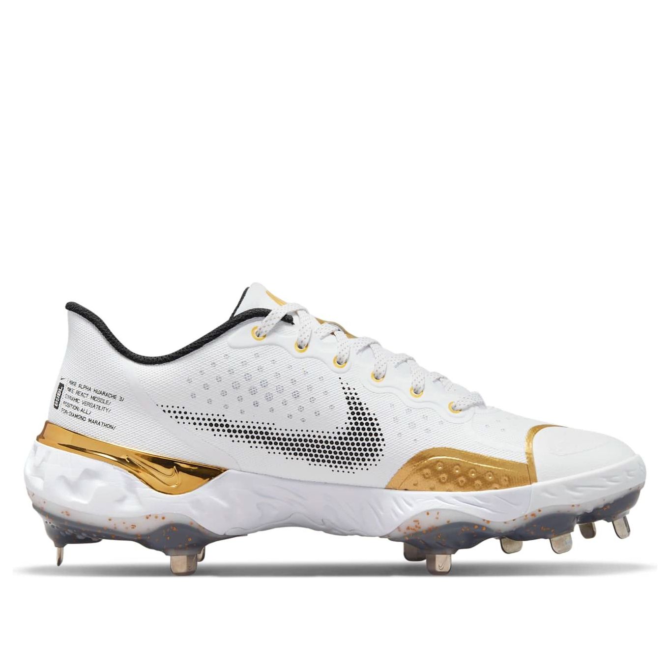 Nike Alpha Huarache Elite 3 Low 'White Metallic Gold' CV3552-106