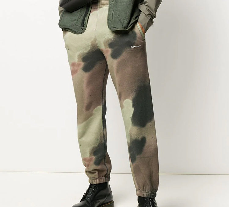 Off-White Mens Fw20 Camouflage-print Track Pants OMCH030E20FLE0036001