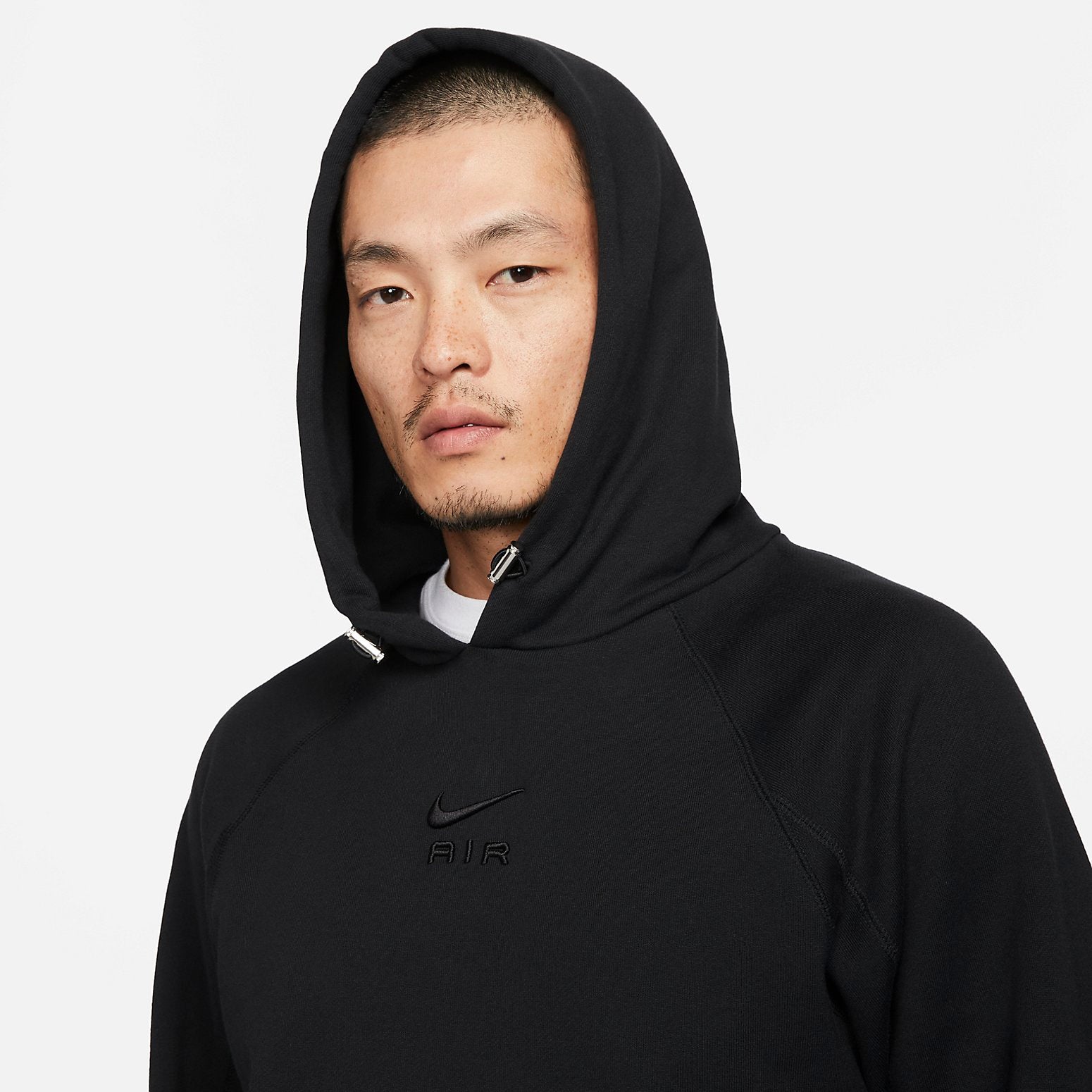Nike Sportswear Air French Terry Pullover Hoodie 'Black' DV9778-010
