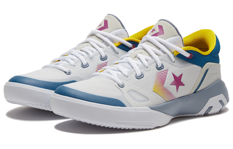Converse G4 Basketball Shoes White Blue 168792C