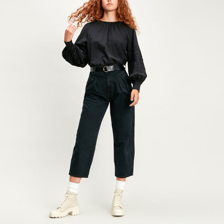 Levis Casual Sleeve Round Neck Long Sleeves Black Shirt 85385-0000