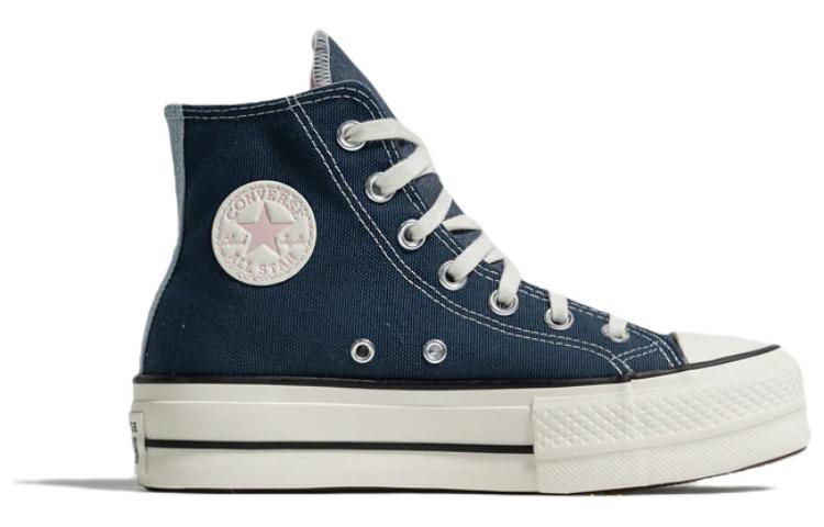 (WMNS) Converse Chuck Taylor All Star Lift Denim Fashion High Top 'Navy' A03821C