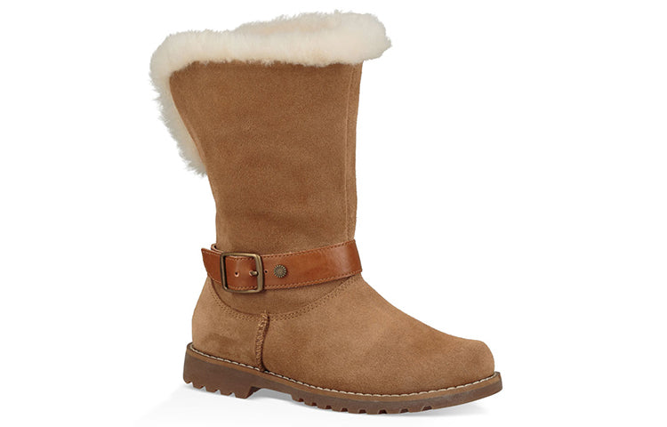 UGG Nessa Fleece Lined Big Boys Brown 1094577K-CHE