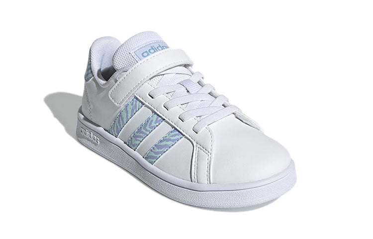 (PS) adidas neo Grand Court 'White Blue Purple' GW4852