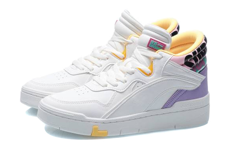 (WMNS) Li-Ning Superwave Mid 'White Purple Yellow' AGCQ238-3