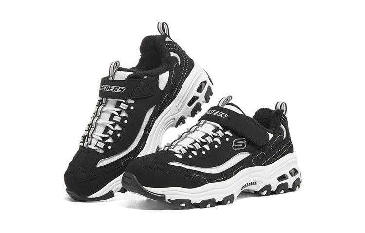 (GS) Skechers Dlites Running Shoes 'Black White' 302539L-BKW