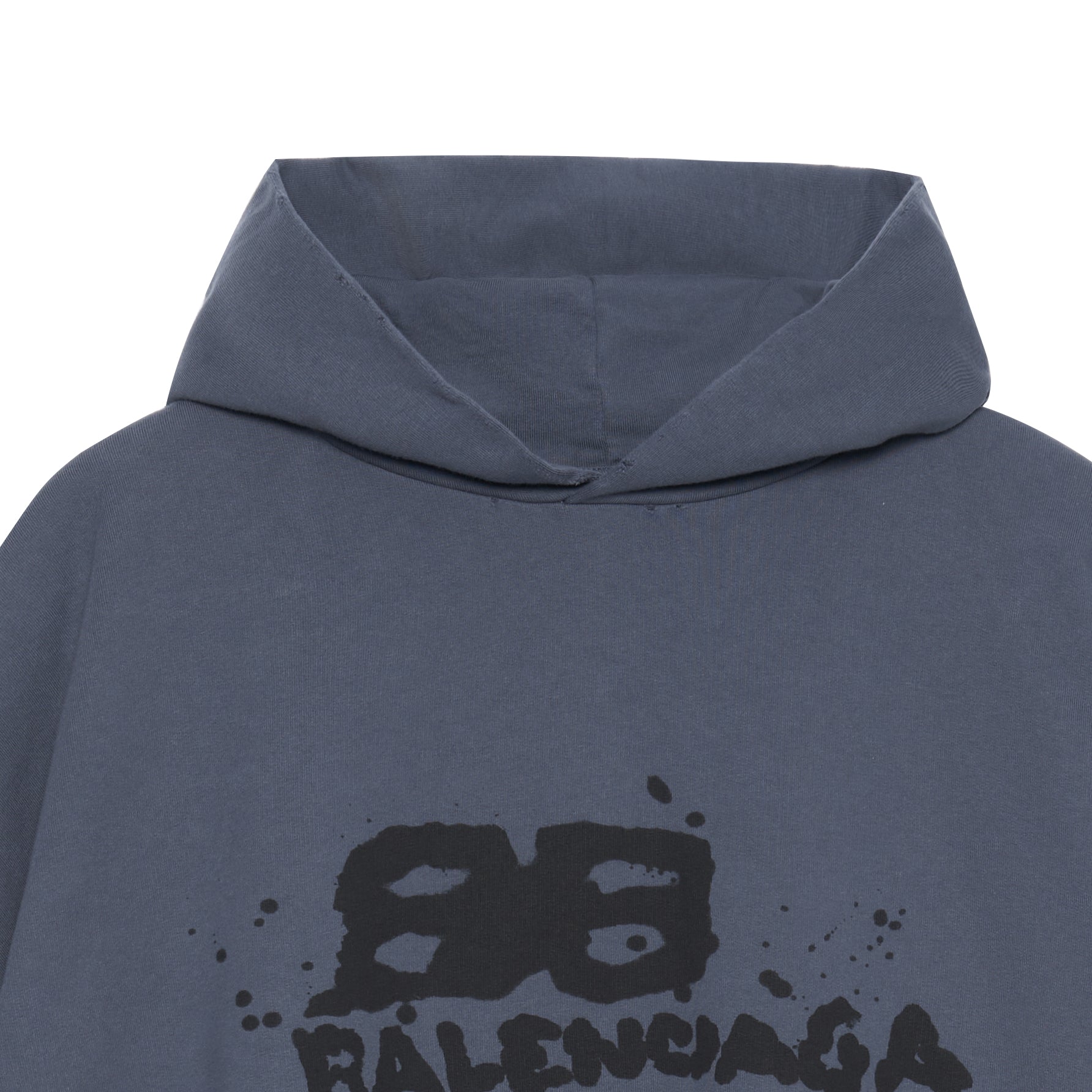Balenciaga Hand-Drawn BB Icon Hoodie Large Fit 'Blue' 620973TNVQ14183