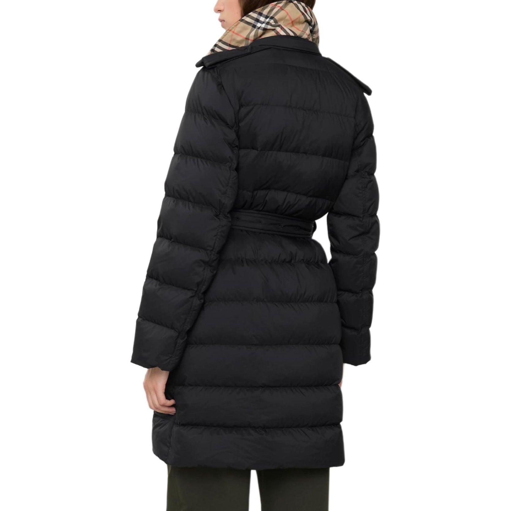 (WMNS) Burberry 25 Mid-length Nylon Hooded Puffer Coat 'Black' 81103131