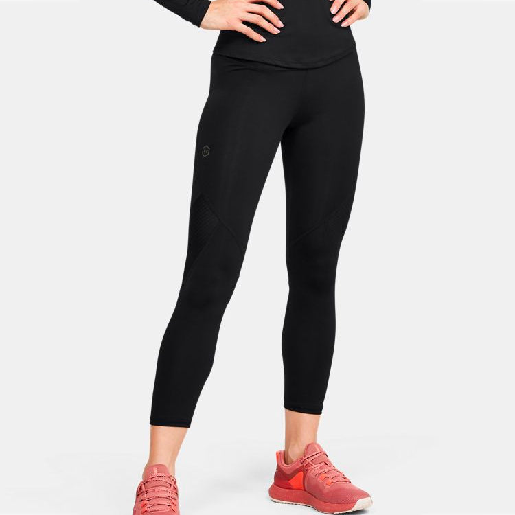 (WMNS) Under Armour UA Rush Crop Pants 'Black' 1357266-001