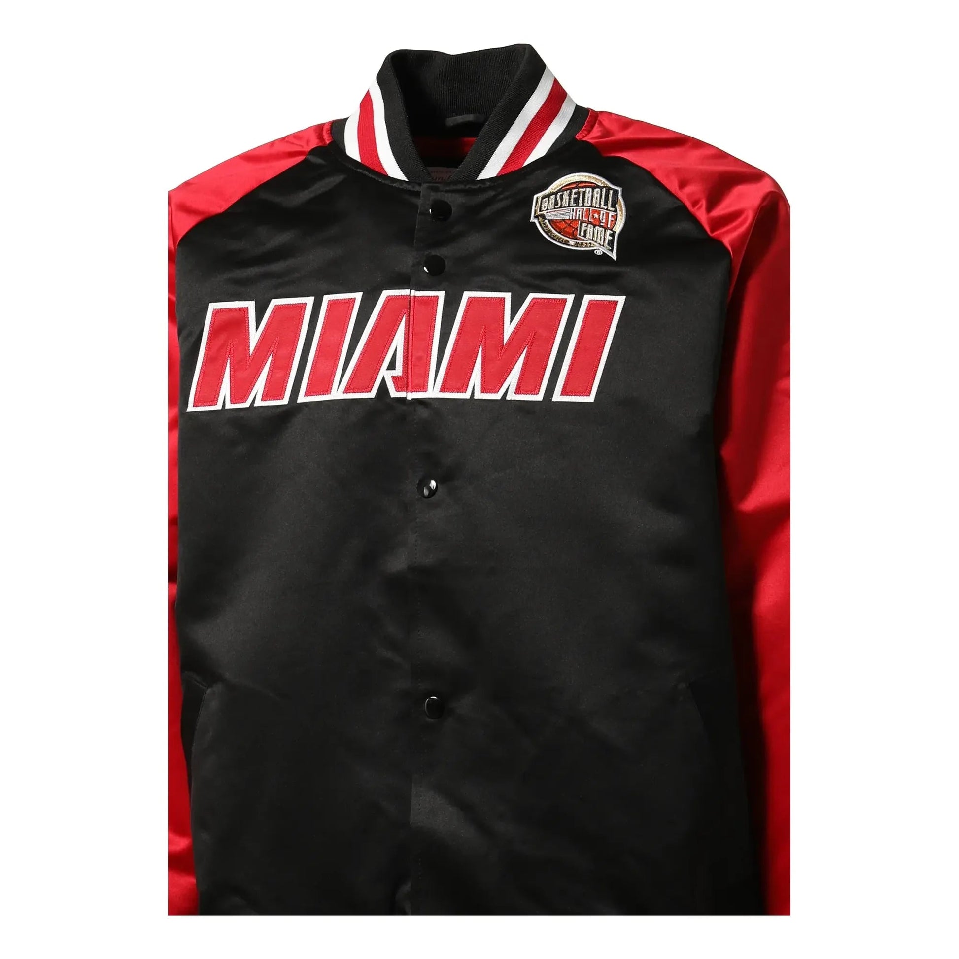 Mitchell & Ness x Nba Miami Heat Hof Satin Jacket 'Dwyane Wade 3' OJBF6860-MHEYYDWABKRD