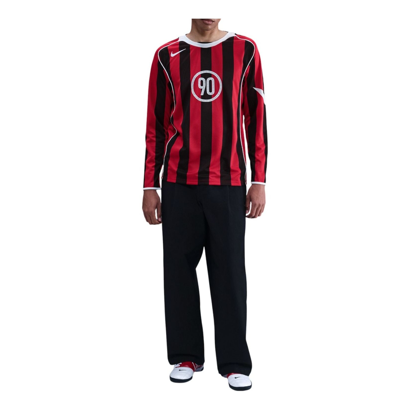 Nike Total 90 Dri-FIT Long-Sleeve T-Shirt 'Gym Red White' IM6313-687