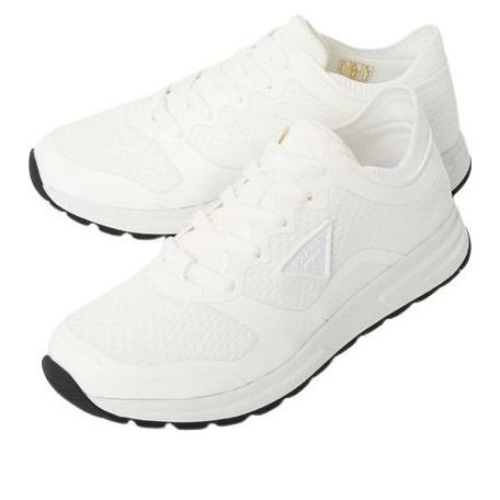 (WMNS) PRADA SS26 Prax 2.0 Knit Fabric Sneakers 'White' 1E219O-58V-F0009
