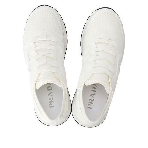 (WMNS) PRADA SS26 Prax 2.0 Knit Fabric Sneakers 'White' 1E219O-58V-F0009
