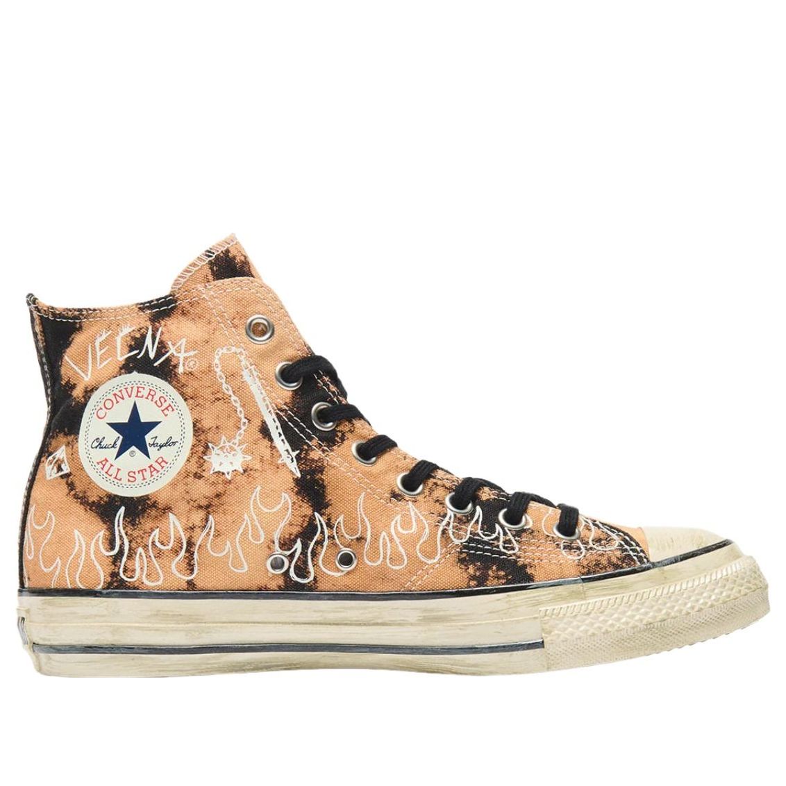 Converse x Stranger Things 5 All Star Aged 87 HC Hi 'Bleached Black' 31317090