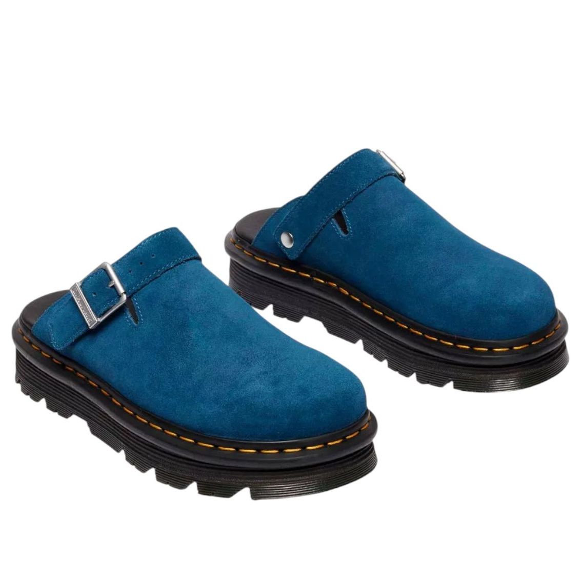 Dr. Martens Zebzag Suede Mules 'Neptune Blue' 31937401