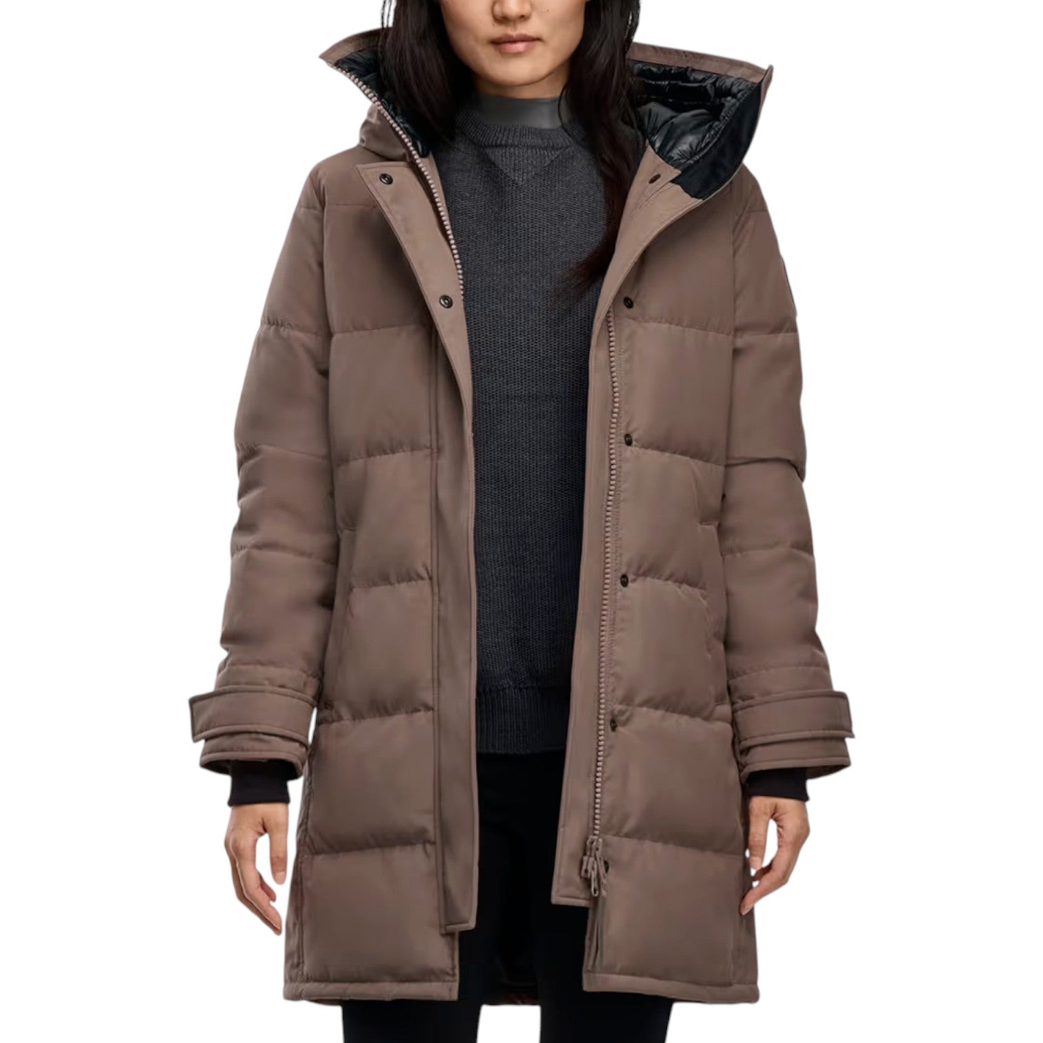 (WMNS) Canada Goose Shelburne Parka Tonal Label 'Taupe Gray' 3802WT-9394