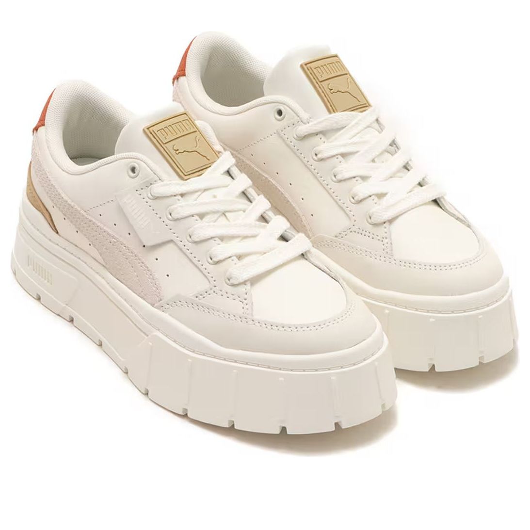 (WMNS) PUMA Mayze Stack Luxe 'White Frosted' 389853-08