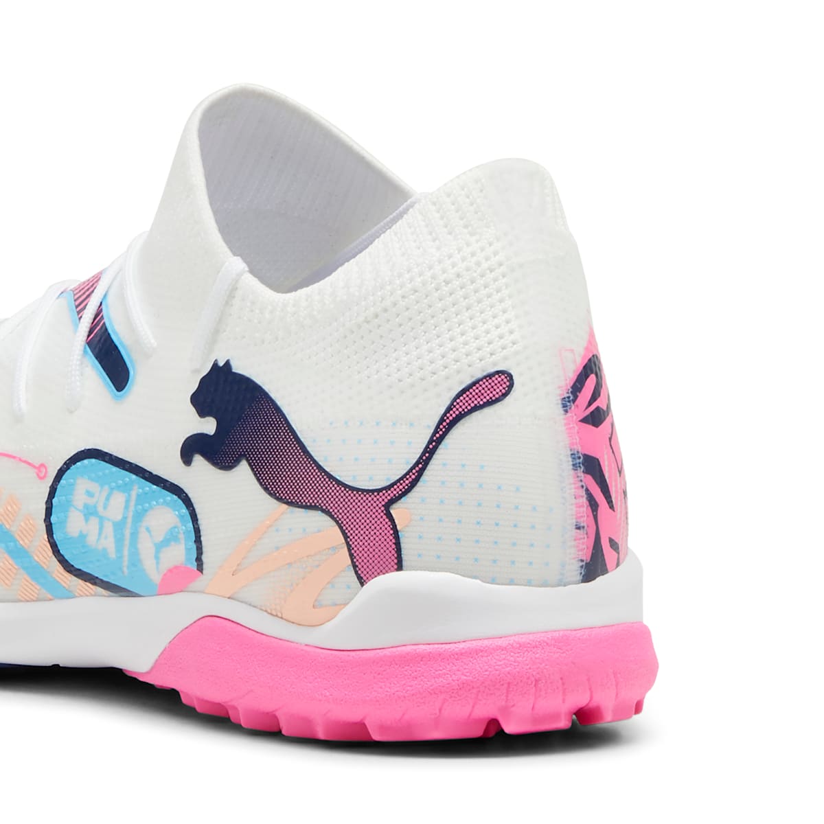 PUMA Future 7 Match Volume UP TF 'White Luminous Blue Pink' 108075-01